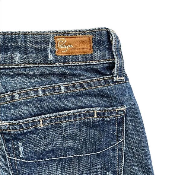 PAIGE Skyline Distressed Jeans Size 25 - Picture 7 of 9
